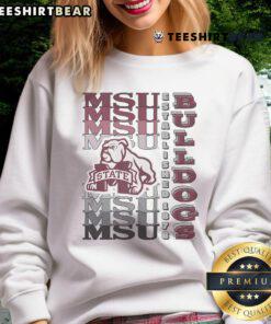Awesome Mississippi State Bulldogs gradient wordmark sweatshirt showcasing school spirit and comfort.