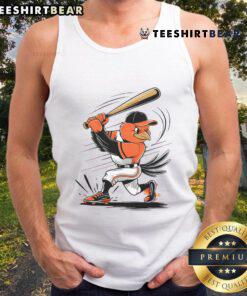 Awesome Orioles bird tank top design for Orioles lovers featuring a vibrant illustration of an oriole perched on a branch.