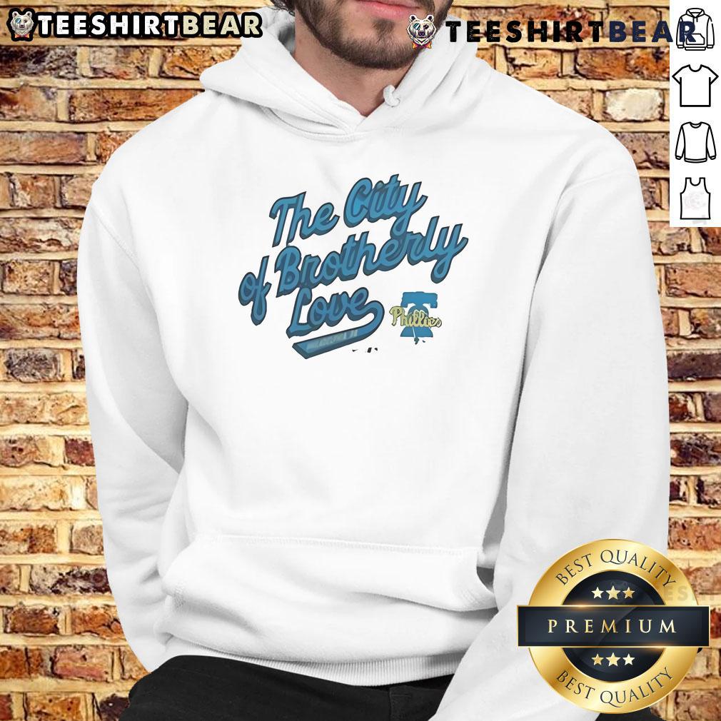 Awesome Phillies City of Brotherly Love hoodie featuring vibrant design and team logo, perfect for fans.