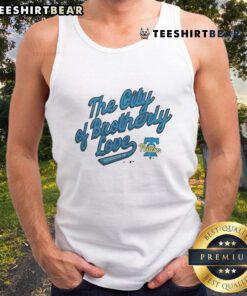 Awesome Phillies The City of Brotherly Love tank top featuring vibrant design and team colors, perfect for fans.