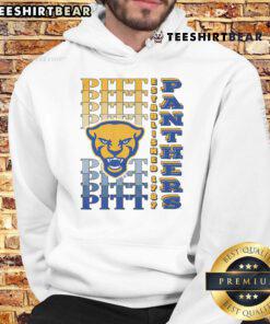 Alt Text: Awesome Pittsburgh Panthers Gradient Wordmark Hoodie featuring vibrant colors and bold team logo for fans.