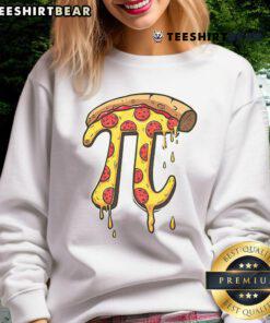 Awesome Pi Day sweatshirt featuring a fun pizza design celebrating math with 3.14, perfect for math lovers and foodies.