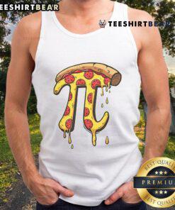 Funny math food tank top featuring Pi Day design with pizza and the number 3.14 for Awesome Pizza Day celebration.