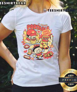 Alt Text: Awesome Portable Video Games Rad Retro Gamer Ladies Tee featuring vibrant graphics and a stylish design for gaming fans.