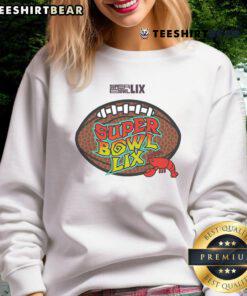 Alt Text: Awesome Super Bowl LIX Crawfish Bowl Sweatshirt featuring vibrant colors and a stylish design for game day.