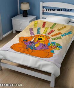 Bear In The Big Blue House Cartoon Blanket Fleece Customized Blanket