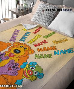 Bear In The Big Blue House Cartoon Blanket Fleece Customized Blanket