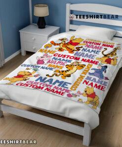 Cartoon Disney Winnie The Pooh With Friends Blanket Fleece Customized Blanket