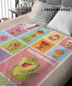 Cute Chibi Animals Blanket Fleece Customized Blanket