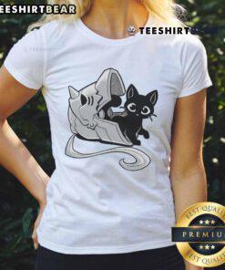 Cute full feline alchemist ladies tee featuring a whimsical cat design, perfect for casual wear and cat lovers.