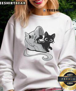 Alt Text: Cute full feline alchemist sweatshirt featuring a whimsical cat design in vibrant colors, perfect for cat lovers.