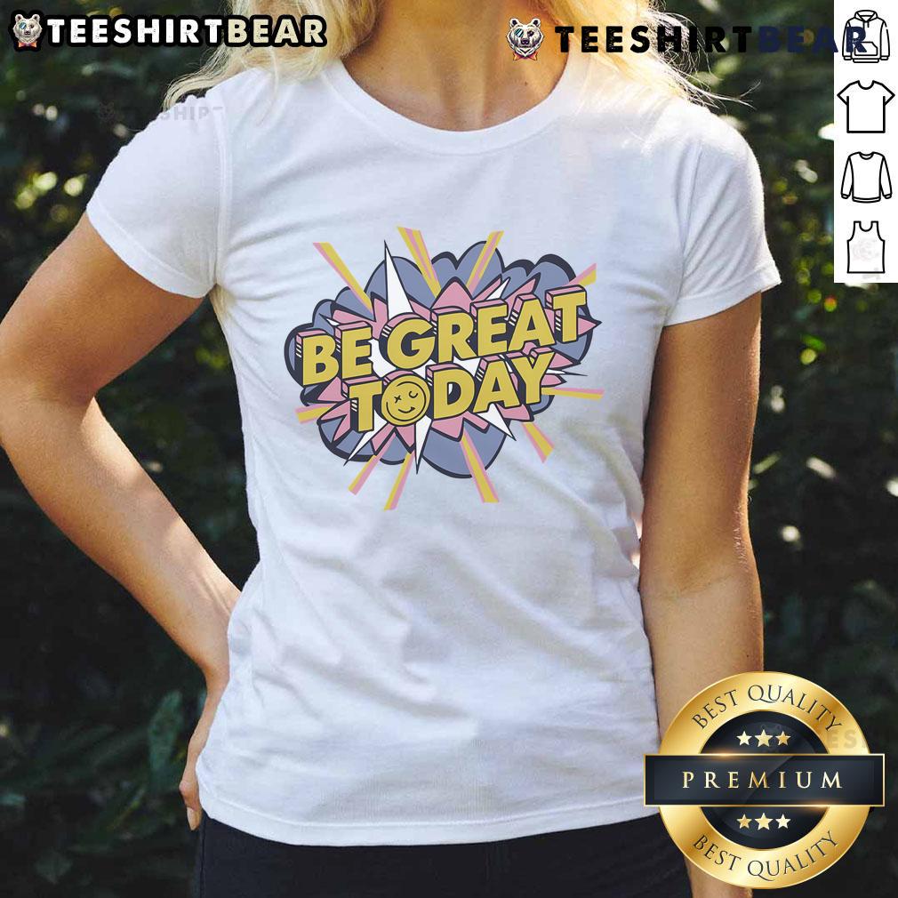 Cute George Kittle Be Great Today ladies tee featuring a stylish design for fans of the San Francisco 49ers.