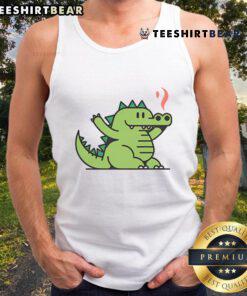Adorable Cute Godzilla Tzar Tank Top featuring a playful Godzilla design, perfect for casual wear and fans of kaiju culture.
