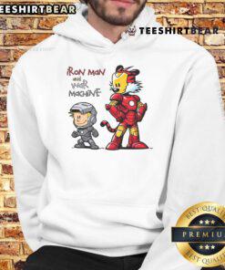 Alt Text: Cute Iron Buddies hoodie featuring Iron Man and War Machine characters in vibrant colors, perfect for fans.
