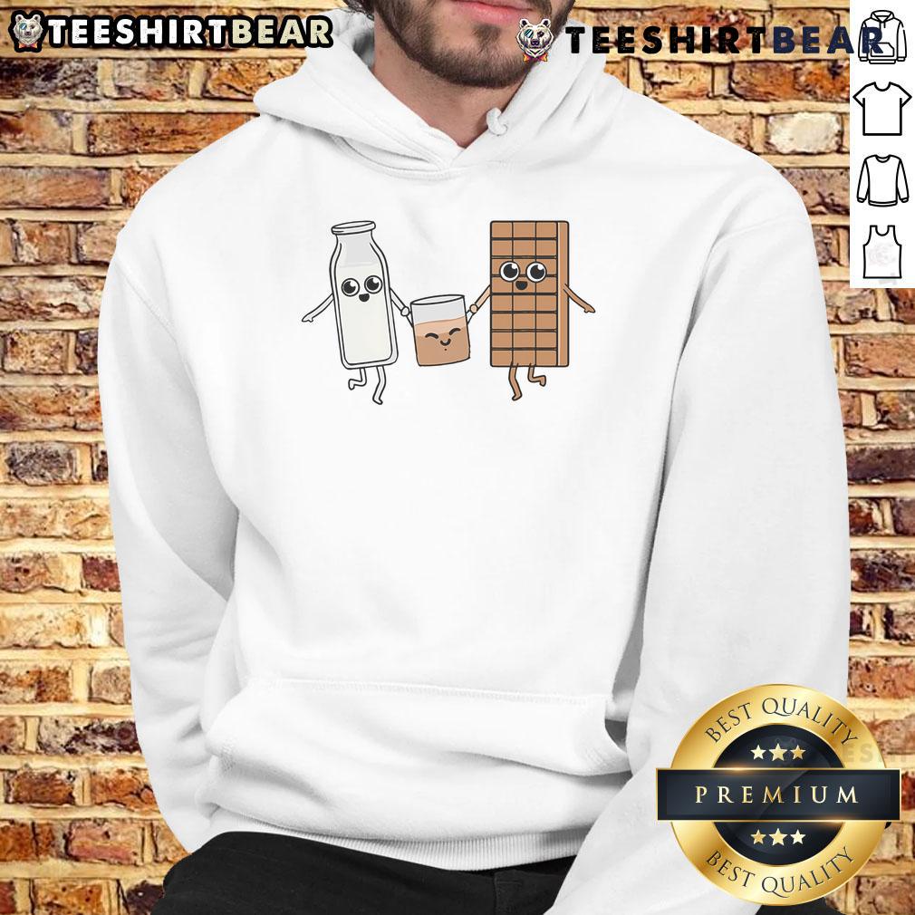 Alt Text: Cute Kawaii Chocolate Milk Lover Hoodie featuring adorable chocolate milk graphics in pastel colors.