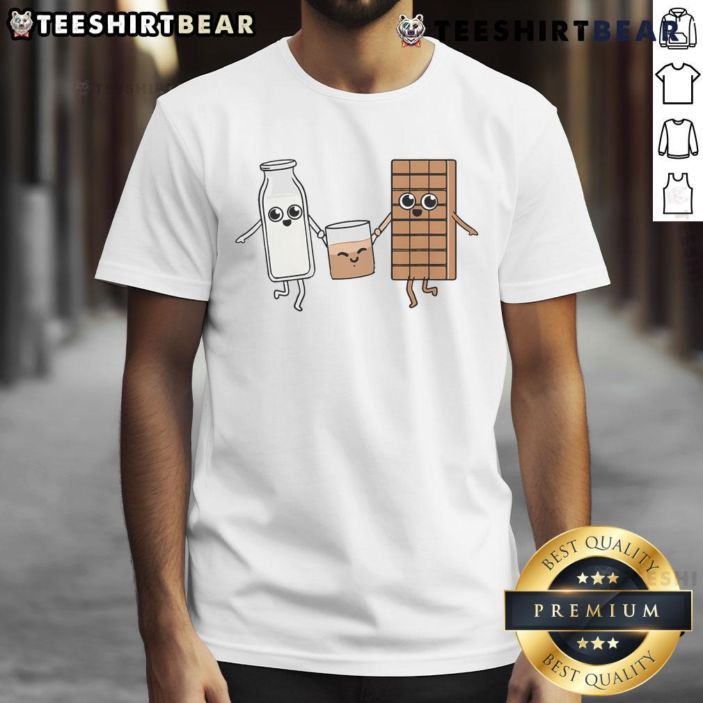 Alt Text: Cute Kawaii Chocolate Milk T-Shirt for chocolate milk lovers featuring adorable graphics and vibrant colors.