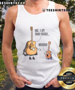 Funny guitar ukelele tank top featuring 'I am your father' Star Wars design, perfect for music lovers and fans.