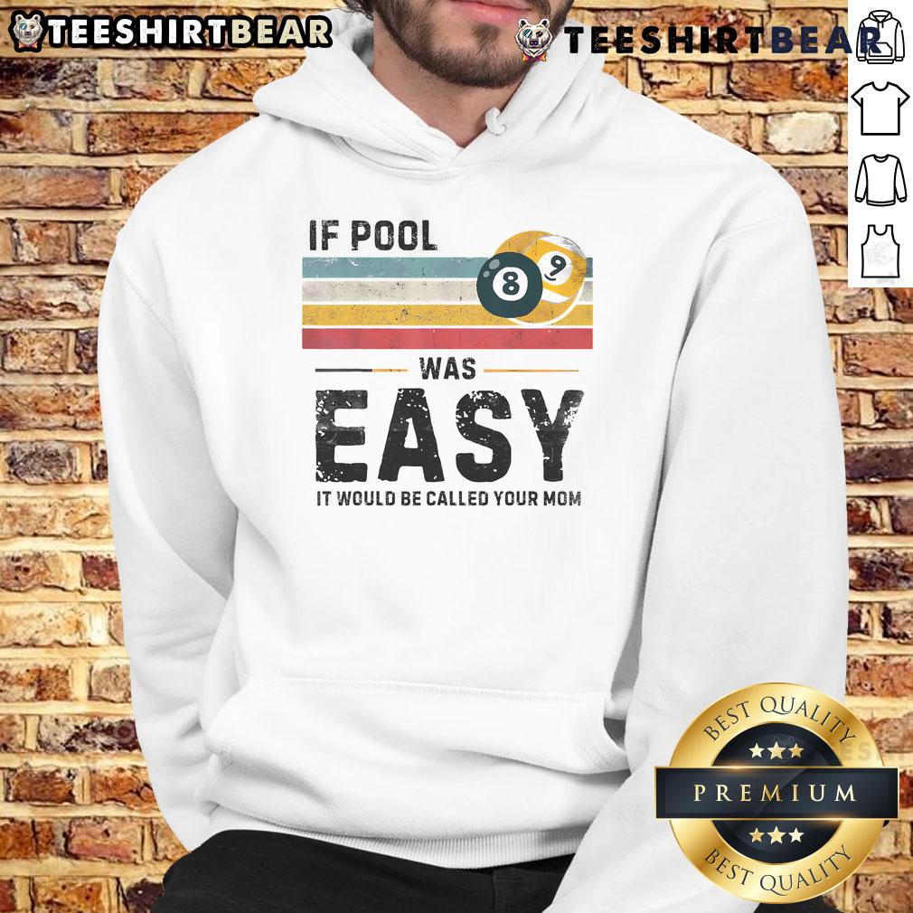 Vintage snooker pool player hoodie with a humorous twist, perfect for pool enthusiasts and casual wear.