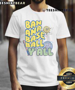 Funny Let's Go Bananas Disco Baseball Y'all T-Shirt featuring vibrant colors and playful design for baseball fans.