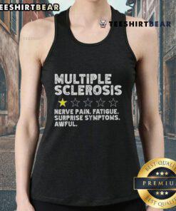 Funny Multiple Sclerosis tank top featuring humorous awareness design, perfect for showing support and raising MS awareness.
