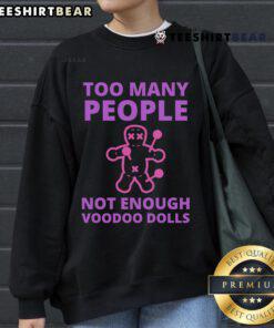 Alt Text: Funny Voodoo Doll Mardi Gras sweatshirt featuring a sarcastic design, perfect for New Orleans festivities.