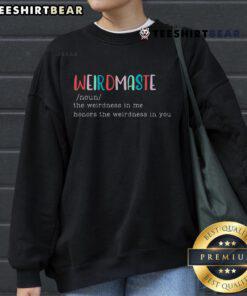 Alt Text: Funny Weirdmaste sweatshirt featuring a quirky mom doing yoga, perfect for meditation enthusiasts and gift ideas.