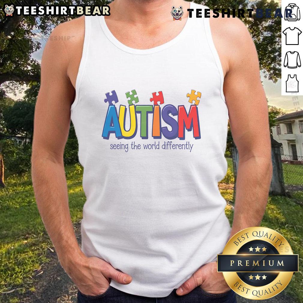 Good Autism Awareness tank top promoting understanding and support, showcasing a vibrant design celebrating unique perspectives.