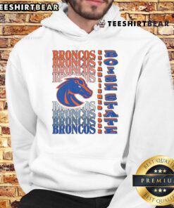 Boise State Broncos gradient wordmark hoodie featuring vibrant colors and bold logo, perfect for fans and casual wear.