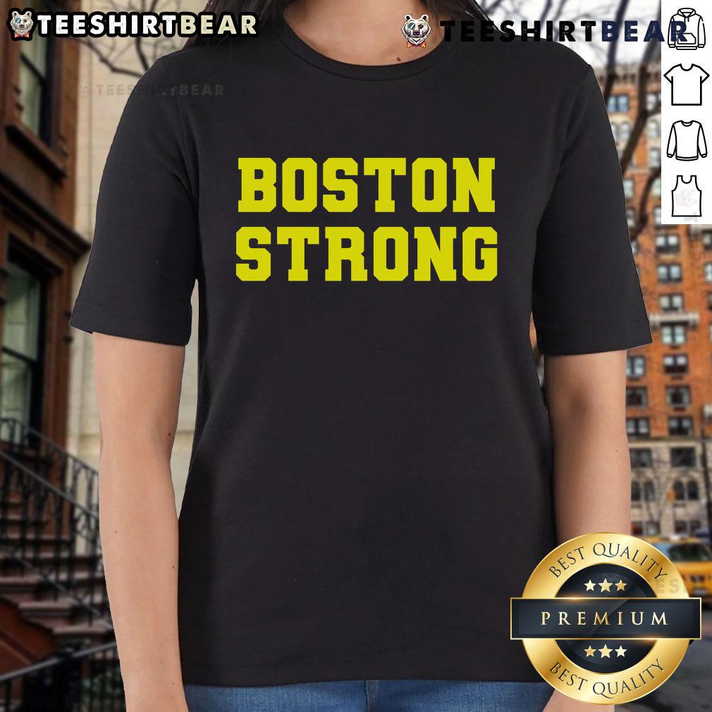 Boston Strong Marathon Running Ladies Tee showcasing a vibrant design for female runners celebrating the Boston Marathon.