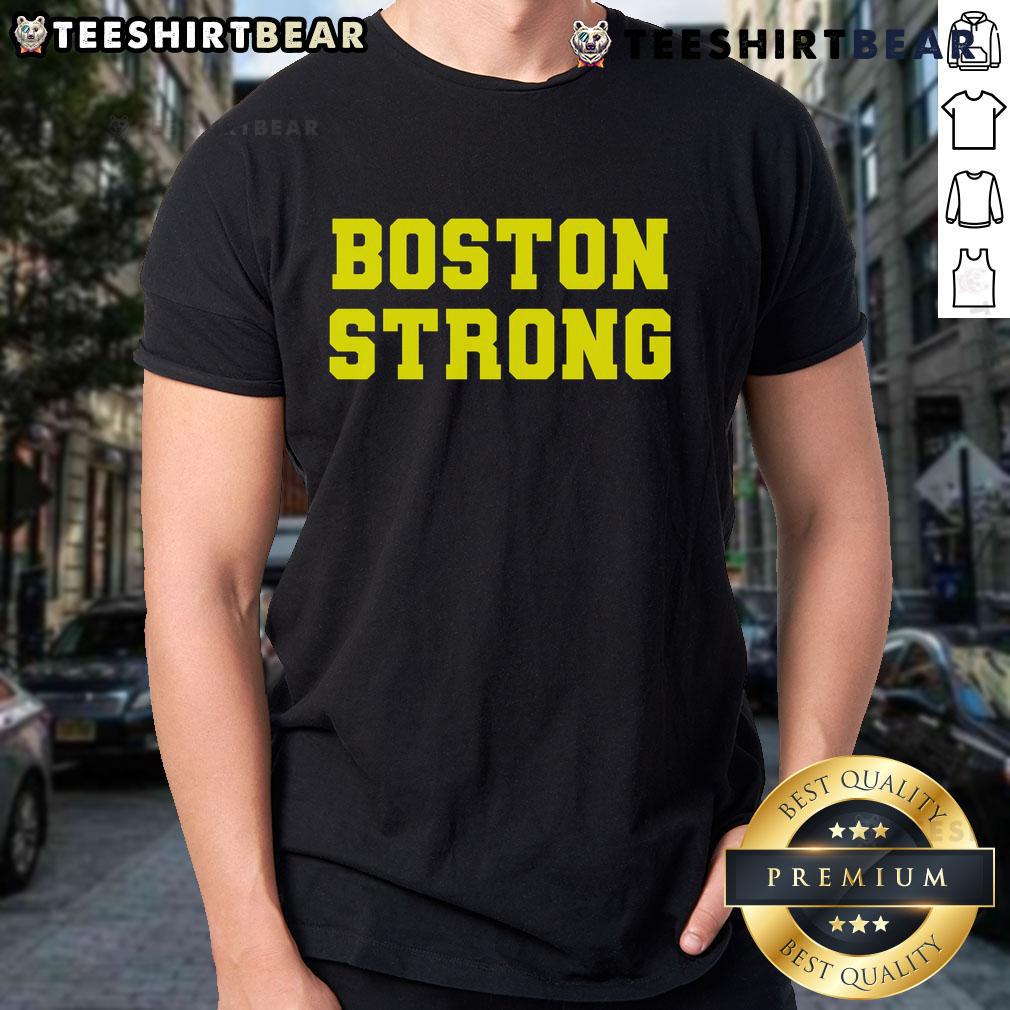 Alt Text: Good Boston Strong Marathon Running T-Shirt featuring a bold design celebrating Boston Marathon spirit.