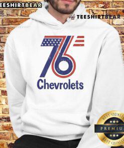 Good Chevrolet Red and Blue 76 Graphic Hoodie featuring a stylish design perfect for car enthusiasts.
