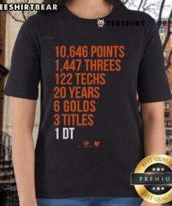 Good Diana Taurasi GOAT Stats Ladies Tee featuring stats and graphics celebrating her basketball greatness.