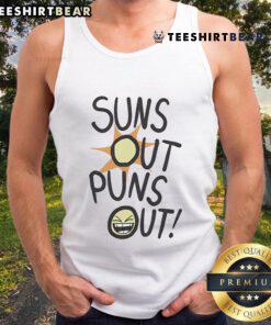 Good Eddsworld Suns Out Puns Out tank top featuring vibrant graphics and a fun summer design for fans of the series.