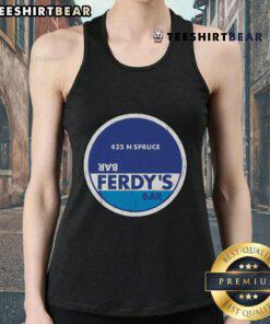 Good Ferdy's Bar tank top displaying vibrant design, perfect for summer style, available at 435 N Spruce.