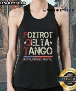 Good Foxtrots Delta Tangos tank top featuring a stylish design, perfect for casual wear and dance enthusiasts.