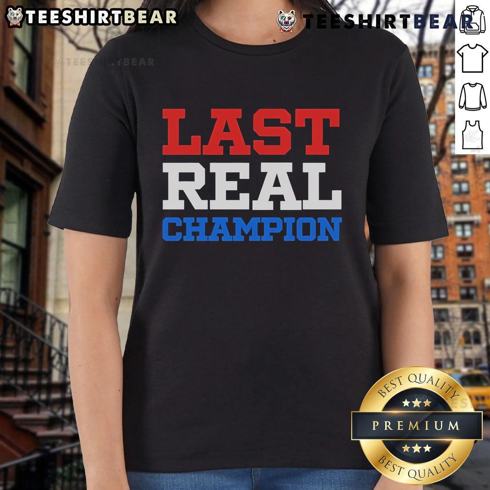 Good John Cena Last Real Champion Ladies Tee featuring a bold graphic design celebrating John Cena's legacy.