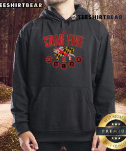 Good Maryland Basketball Crab Five Hoodie featuring the iconic crab flag design for fans and players alike.