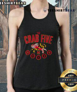 Good Maryland Basketball The Crab Five tank top featuring a vibrant crab flag design for fans and athletes.