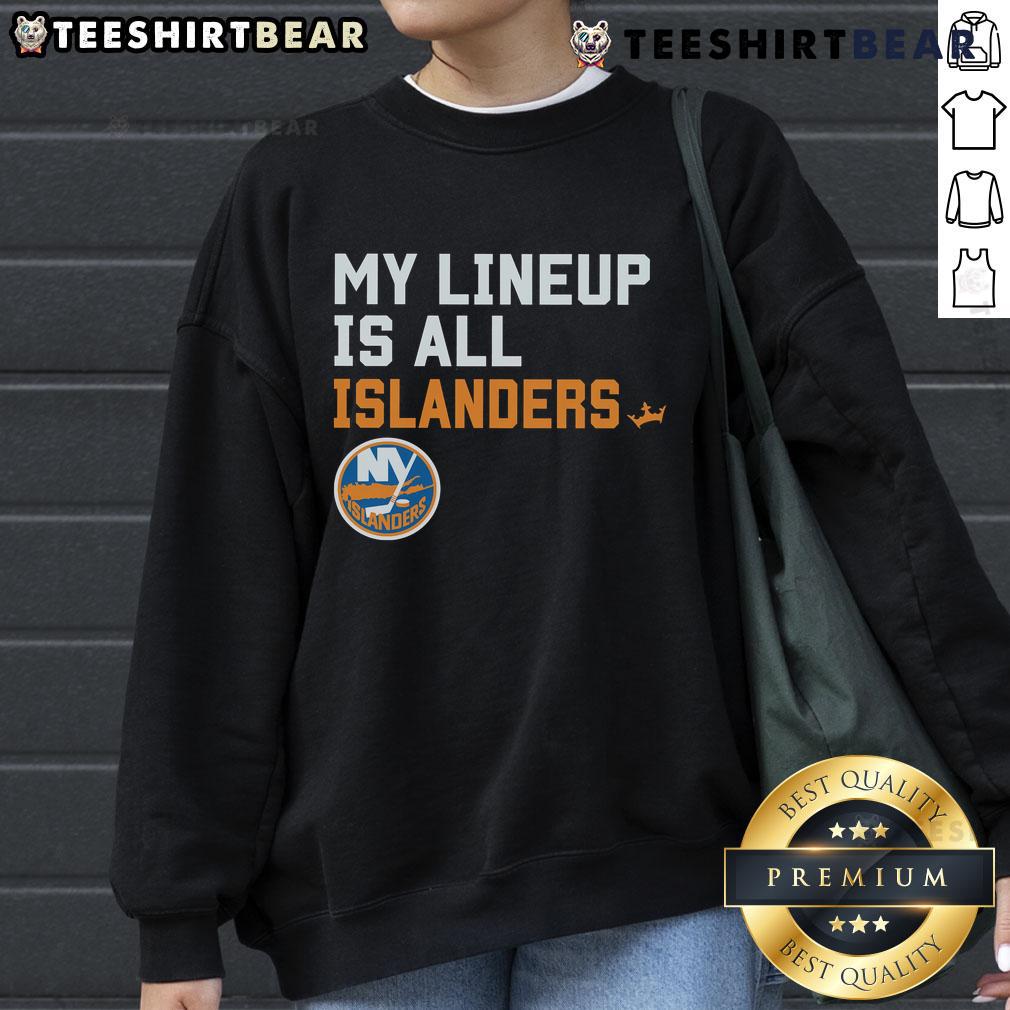 Good New York Islanders My Lineup Sweatshirt featuring team colors and logo, perfect for fans and game day attire.