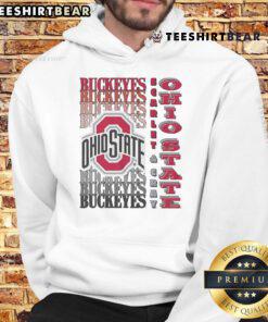 Ohio State Buckeyes gradient wordmark hoodie featuring vibrant colors and logo, perfect for fans and cozy wear.