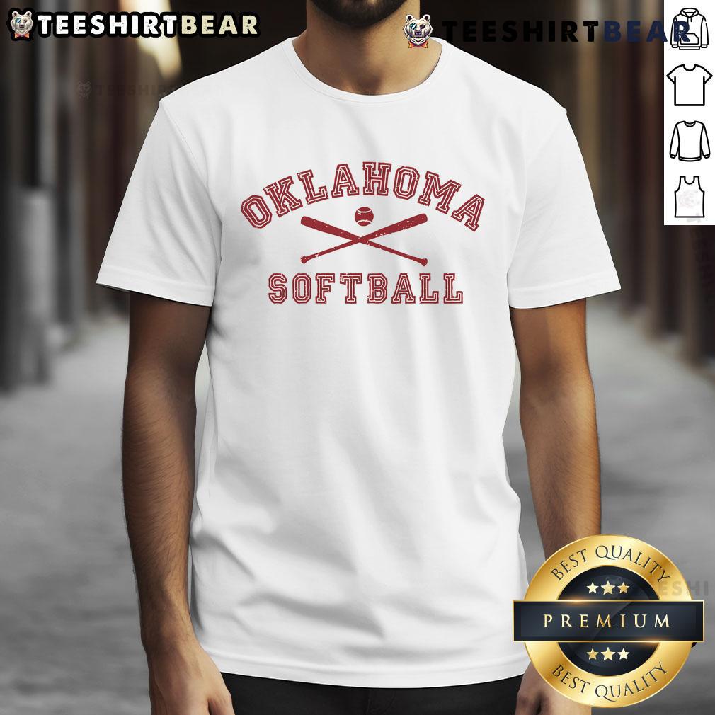 Good Oklahoma Softball Vintage T-Shirt featuring retro design and bold graphics, perfect for softball fans and collectors.