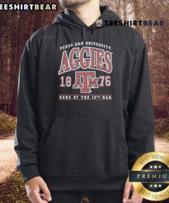 Good Texas A&M Aggies 1876 Home of the 12th Man Hoodie featuring vibrant team colors and iconic logo design.