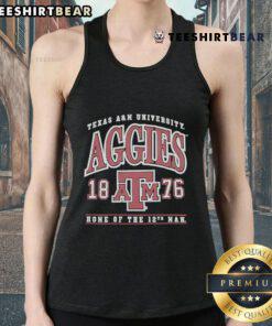Good Texas A&M Aggies 1876 Home of the 12th Man tank top featuring Aggies logo and vibrant colors for fans.