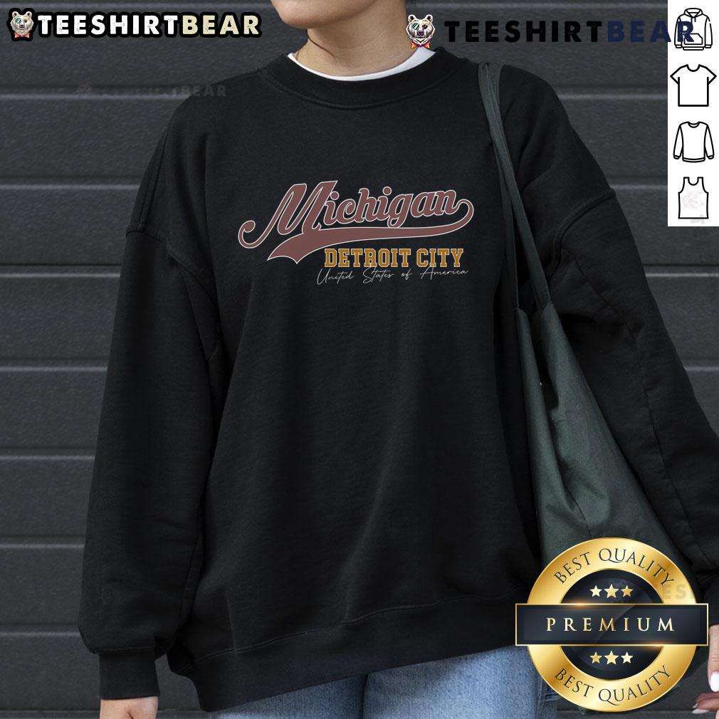 Good Vintage Michigan Detroit City Sweatshirt in classic style, perfect for showcasing your love for Detroit.