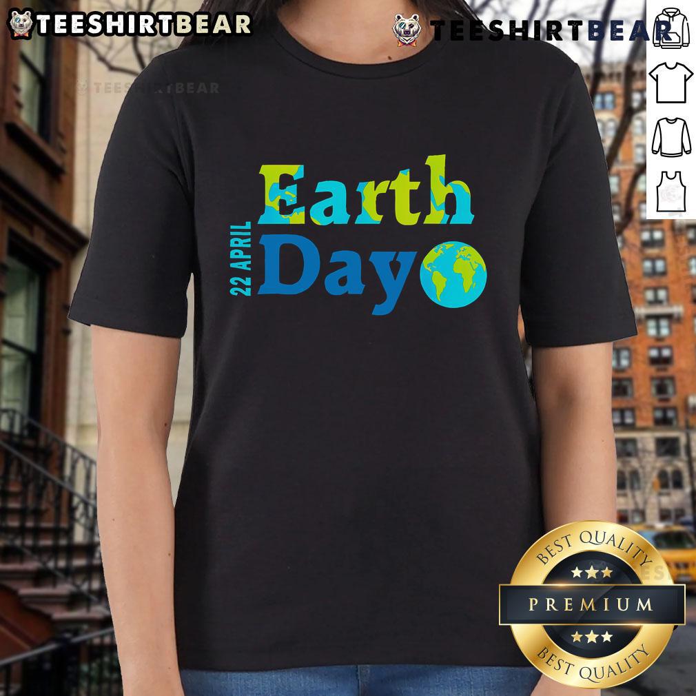 Happy Earth Day 22 April 2025 Ladies Tee featuring a vibrant eco-friendly design celebrating sustainability and nature.