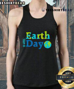 Happy Earth Day 22 April 2025 tank top featuring a vibrant earth graphic, perfect for eco-conscious celebrations.