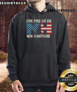Hot New Hampshire Patriotic Live Free or Die Hoodie in vibrant colors, perfect for showcasing state pride and style.