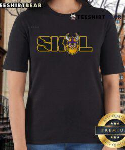 Hot SKOL Viking Football Fan Ladies Tee featuring a stylish design perfect for game day and supporting your team.