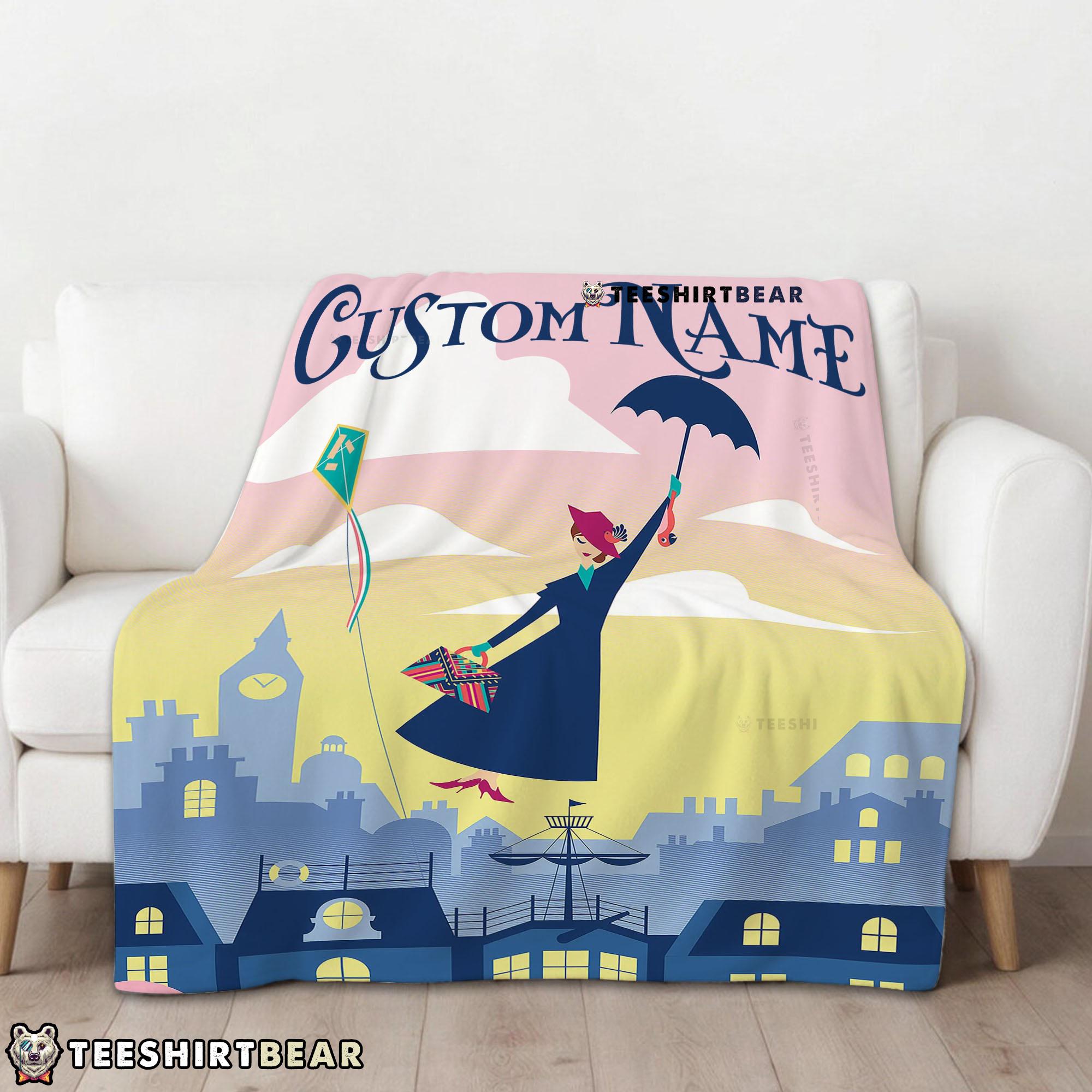 Mary Poppins Returns Holiday Blanket Fleece Customized Blanket