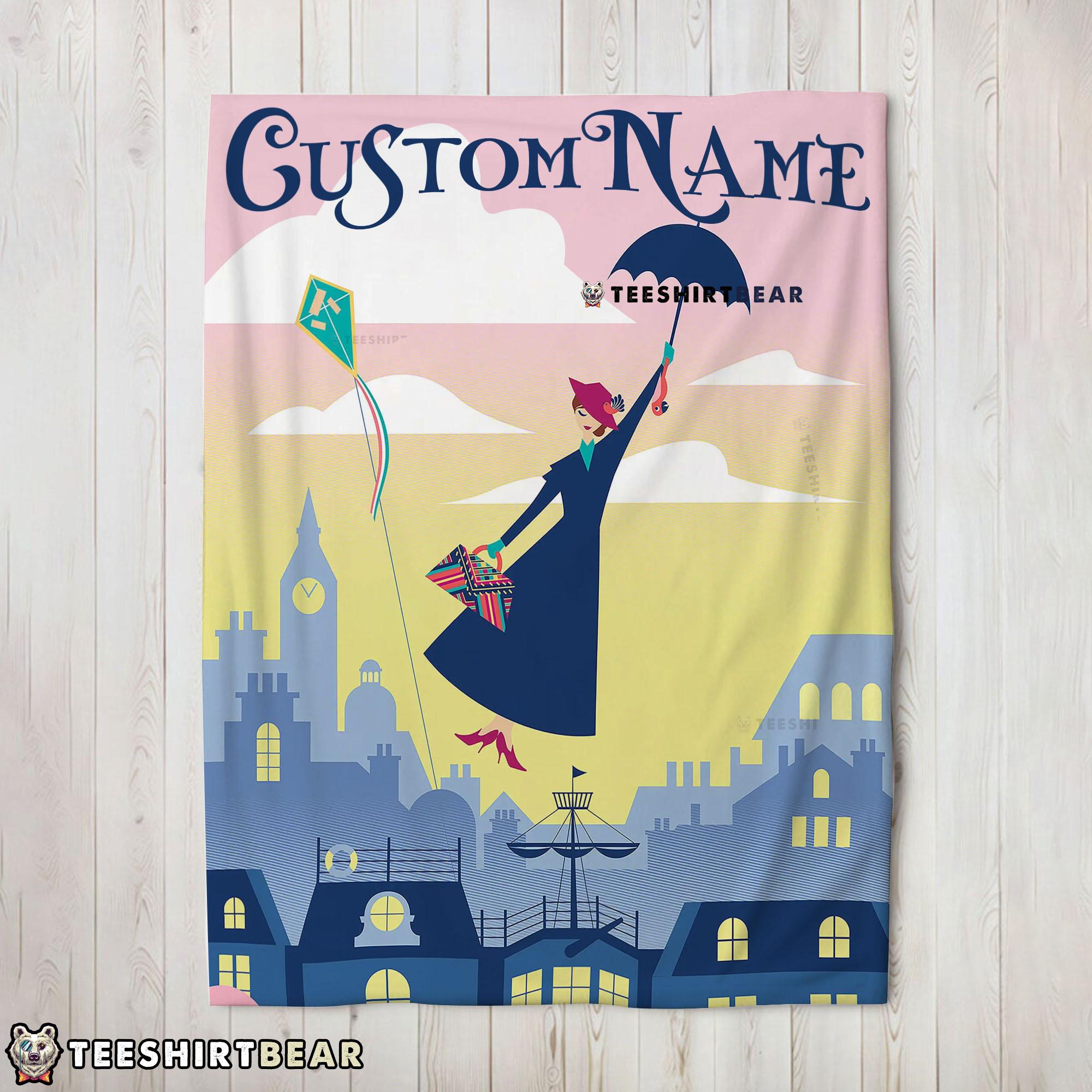 Mary Poppins Returns Holiday Blanket Fleece Customized Blanket